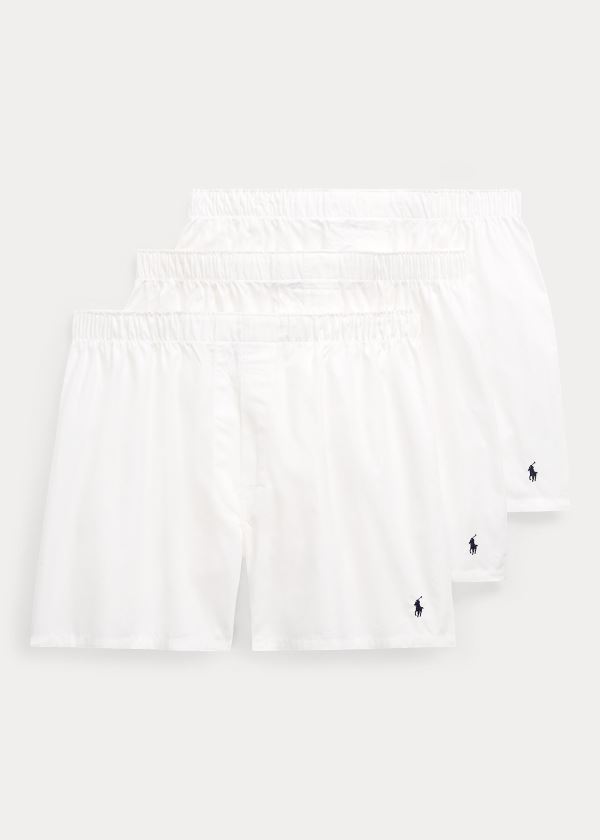 Boxer Polo Ralph Lauren Hombre Blancos - Classic Fit 3-Pack - EUHQX5674